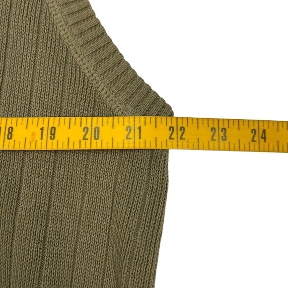 Eddie Bauer Sport Shop V-Neck Sweater Vest Olive Green Large - Picture 6 of 7
